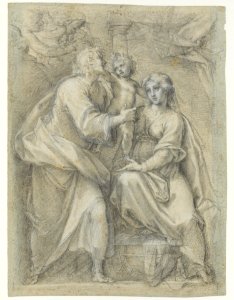 The Holy Family with Angels MET DP168866