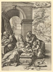 The Holy Family with Saint Anne and the young Saint John the Baptist MET DP836914
