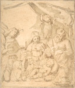 The Holy Family with Angels MET DP801860