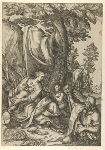 The Holy Family with John the Baptist in a landscape MET DP852110