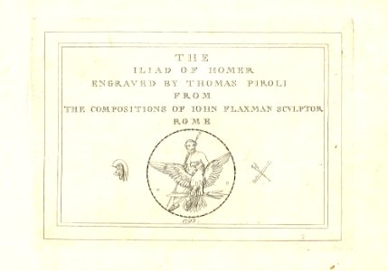 The Iliad and Odyssey of Homer, Engraved From the Compositions of John Flaxman, Sculptor, Rome MET figure 63R1 24G
