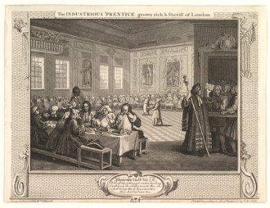 The Industrious 'Prentice Grown Rich and Sheriff of London (Industry and Idleness, plate 8) MET DP825275
