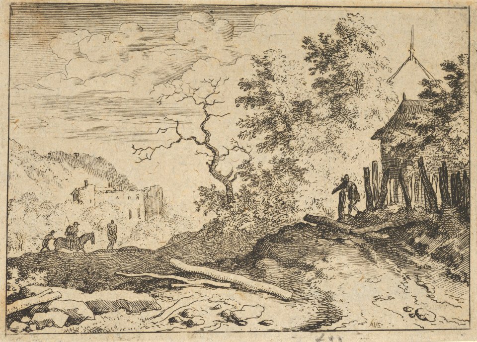 The Hut with the Ruinous Hedge MET DP837557
