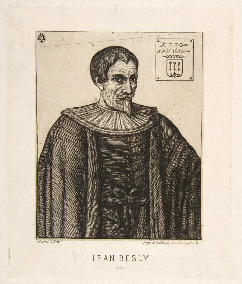 The historian John Besly, after Jaspar Isaac MET DP813244