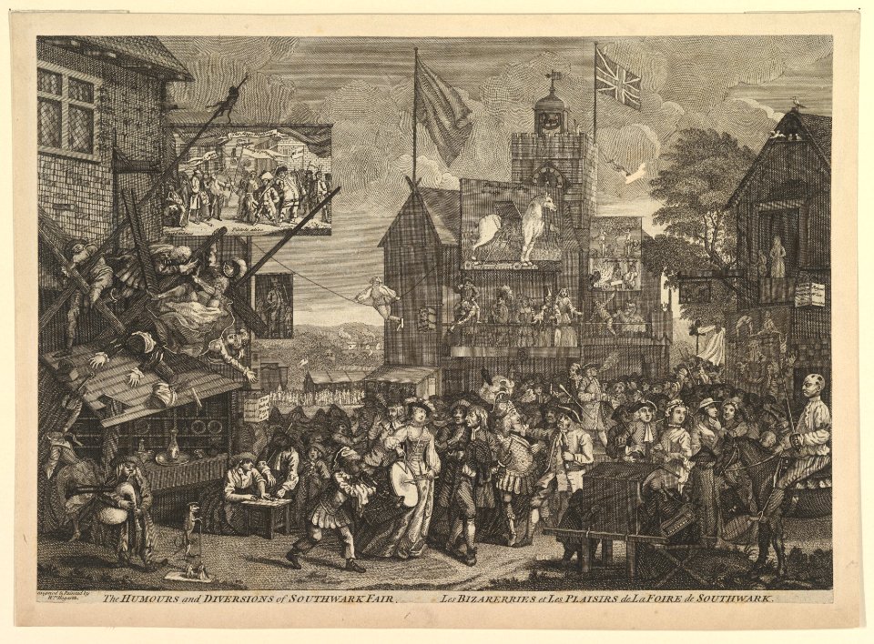 The Humours and Diversions of the Southwark Fair - Les Bizarerries et Les Plaisirs de La Foire de Southwark MET DP824956