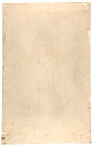 The Martyrdom of Saint Andrew (recto); Back of a Woman Wearing a Long Dress with a Ruff (verso) MET DP801322