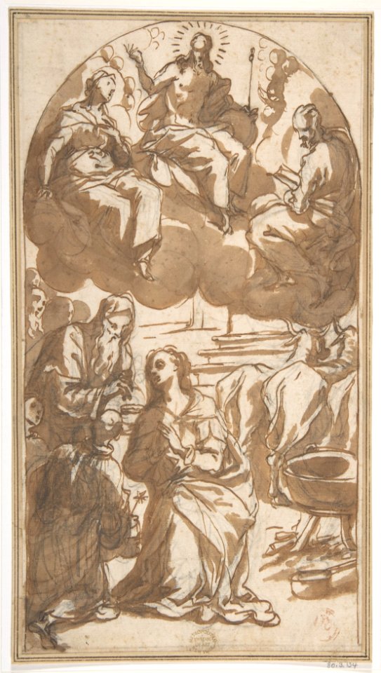 The Martyrdom of Saint Lucy- Her Last Communion before Being Dragged by Oxen MET DP809182