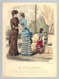 The Latest Fashions Expressly Designed and Prepared for the Milliner, Dressmaker and Draper and Illustrated Household Journal, from Le Moniteur de la Mode MET DP819052