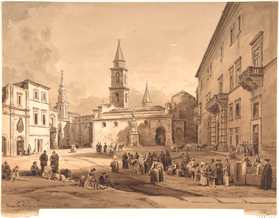 The Main Square in Andria (Bari) MET DP801598