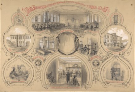 The main telegraph office newly built in St. Petersburg and opened 14 October 1862 MET DP804779