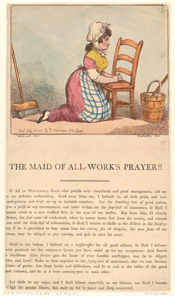 The Maid of All-Work's Prayer!! MET DP873677