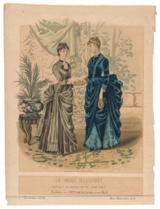 Toilettes de Mme Bréant-Castel, from La Mode Illustrée, 1855, No. 4 MET DP865814