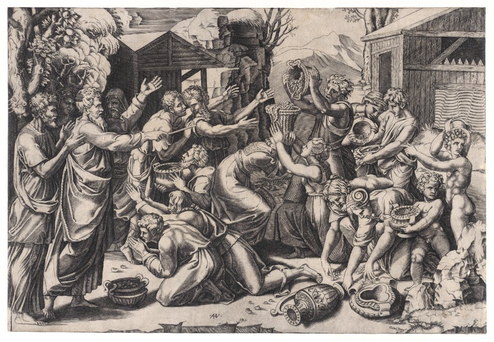 The Israelites Gathering Manna Met DP888710
