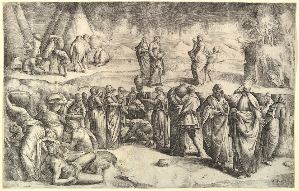 The Israelites Gathering Manna MET DP819636