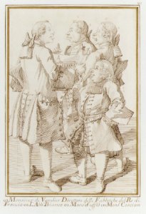 The Marquis de Vandières, Abbé Jean-Bernard Le Blanc, Germain Soufflot, and Charles-Nicolas Cochin, the Younger MET DR249