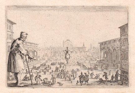 The Market in the Piazza della Annunziata in Florence Met DP890560