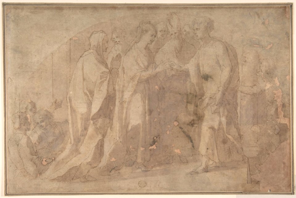 The Marriage of the Virgin (Lunette) MET DP801803