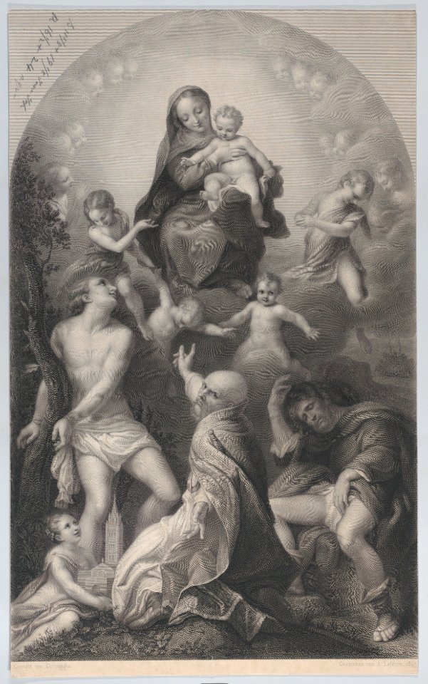The Madonna of Saint Sebastian, with the Virgin and Child, Met DP885698
