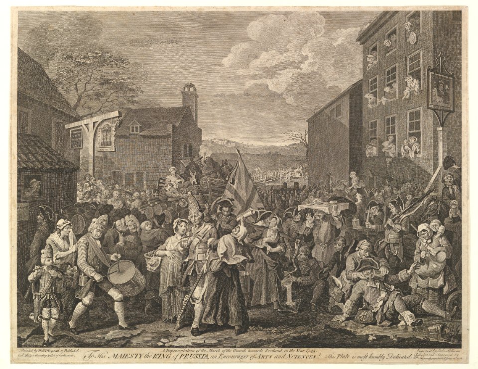 The March to Finchley--A Representation of the March of the Guards towards Scotland in the Year 1745 MET DP827182