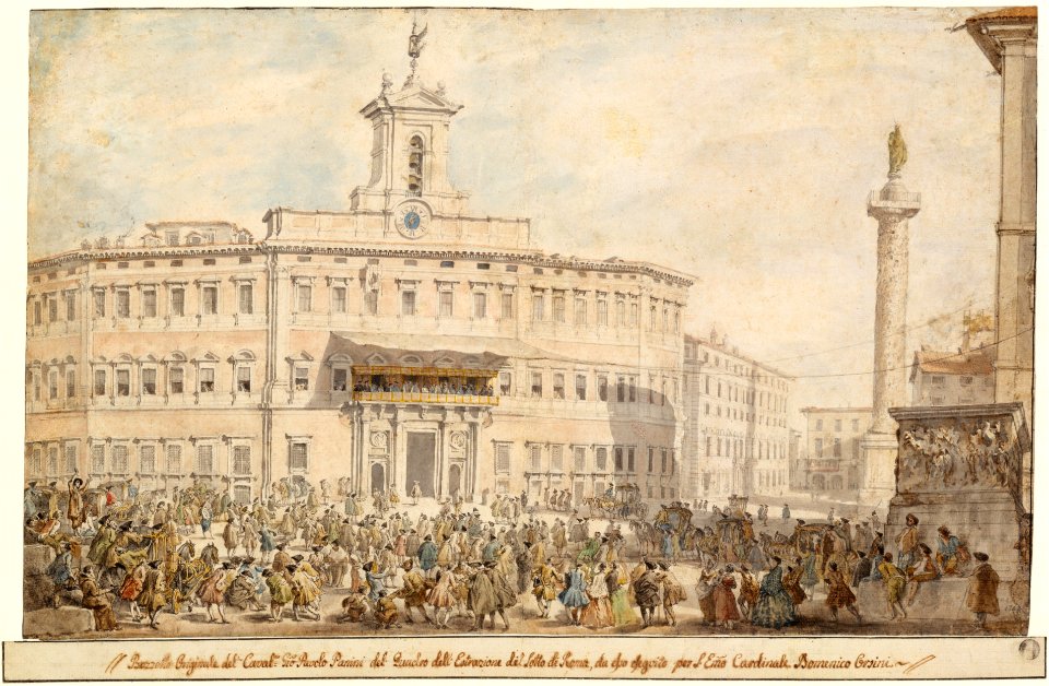 The Lottery in Piazza di Montecitorio MET DT209219