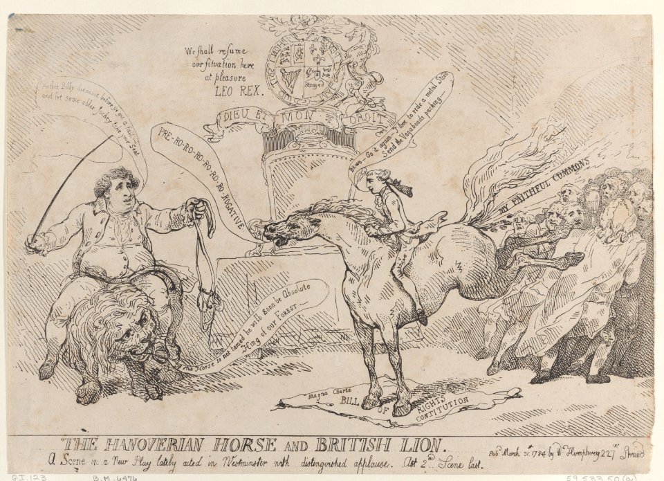 The Hanoverian Horse and British Lion Met DP884324