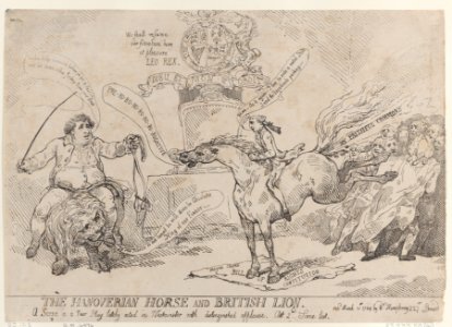 The Hanoverian Horse and British Lion Met DP884324