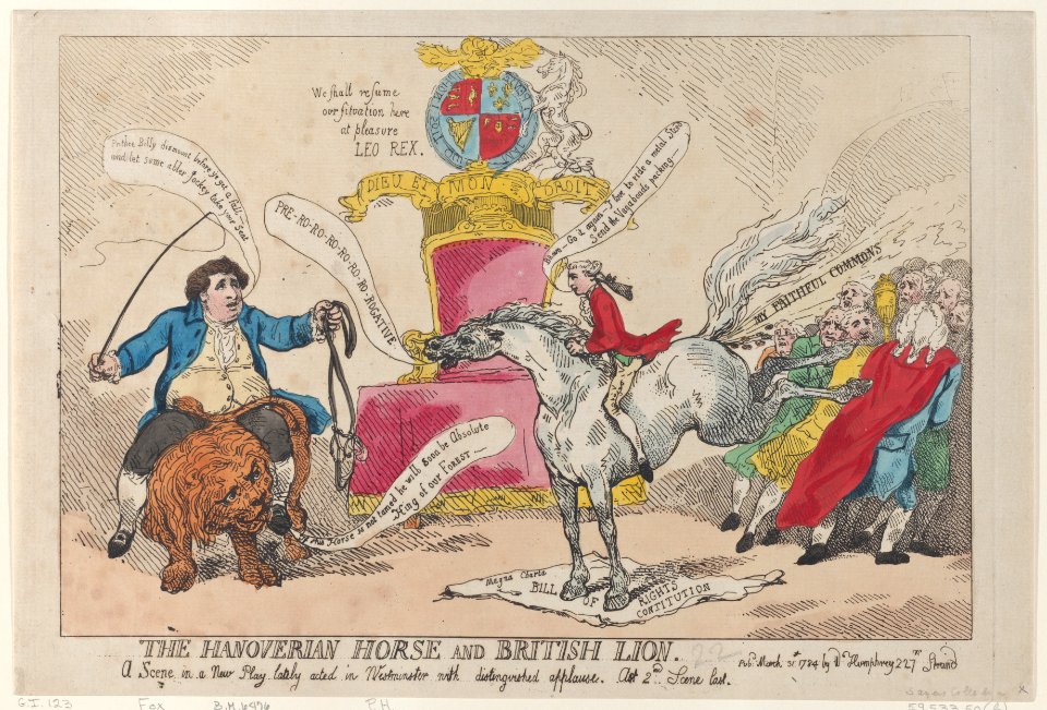 The Hanoverian Horse and British Lion Met DP884325