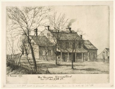 The Harsen Homestead, Corner of 10th Avenue and 70th Street (from Scenes of Old New York) MET DP818543