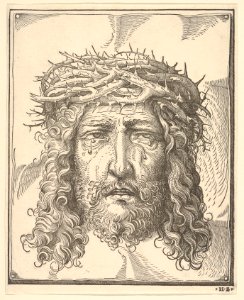 The Head of Christ Crowned with Thorns MET DP833983. Free illustration for personal and commercial use.