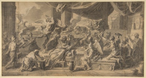 The Harpies Driven from the Table of King Phineus by Zetes and Calais MET DP812262
