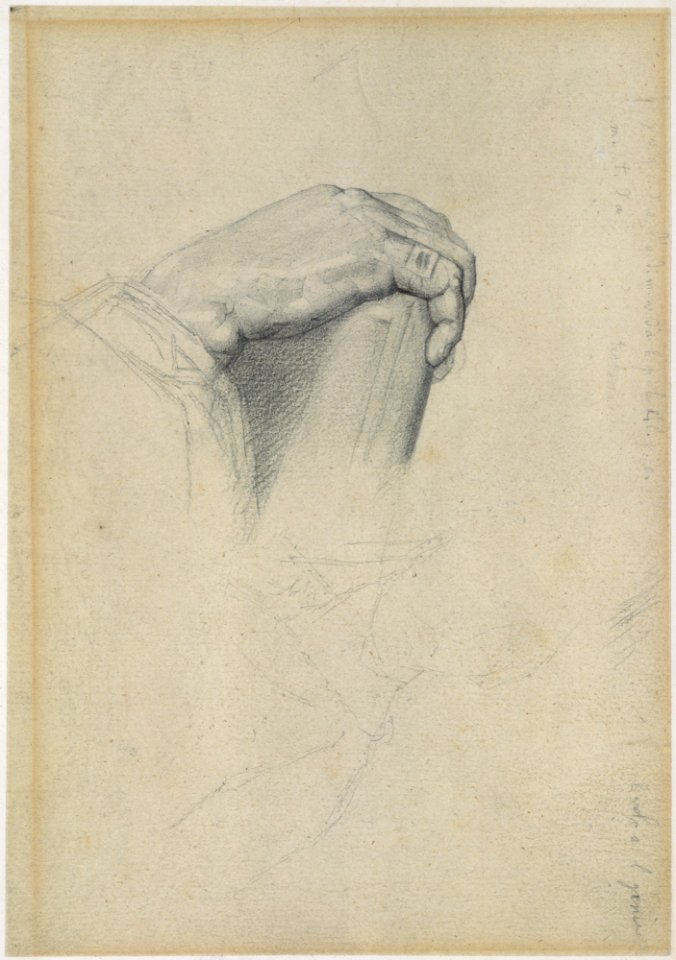 The Hand of Poussin, after Ingres MET DT5767