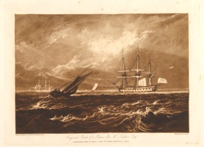 The Leader Sea Piece (Liber Studiorum, part IV, plate 20) MET DP821387
