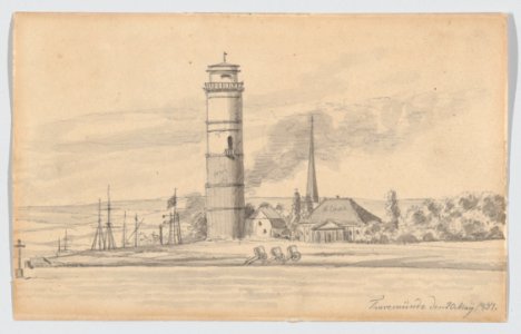 The Lighthouse of Travemünde Seen from the South MET DP863523