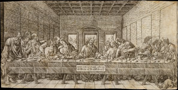The Last Supper, with a Spaniel MET DT4290