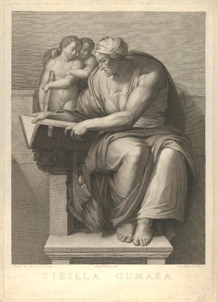The Cumaean Sibyl after the fresco by Michelangelo in the Sistine Chapel MET DP846524