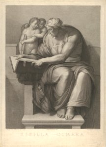 The Cumaean Sibyl after the fresco by Michelangelo in the Sistine Chapel MET DP846524