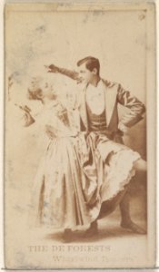 The Deforests, Whirlwind Dancers, from the Actors and Actresses series (N45, Type 8) for Virginia Brights Cigarettes MET DP831449
