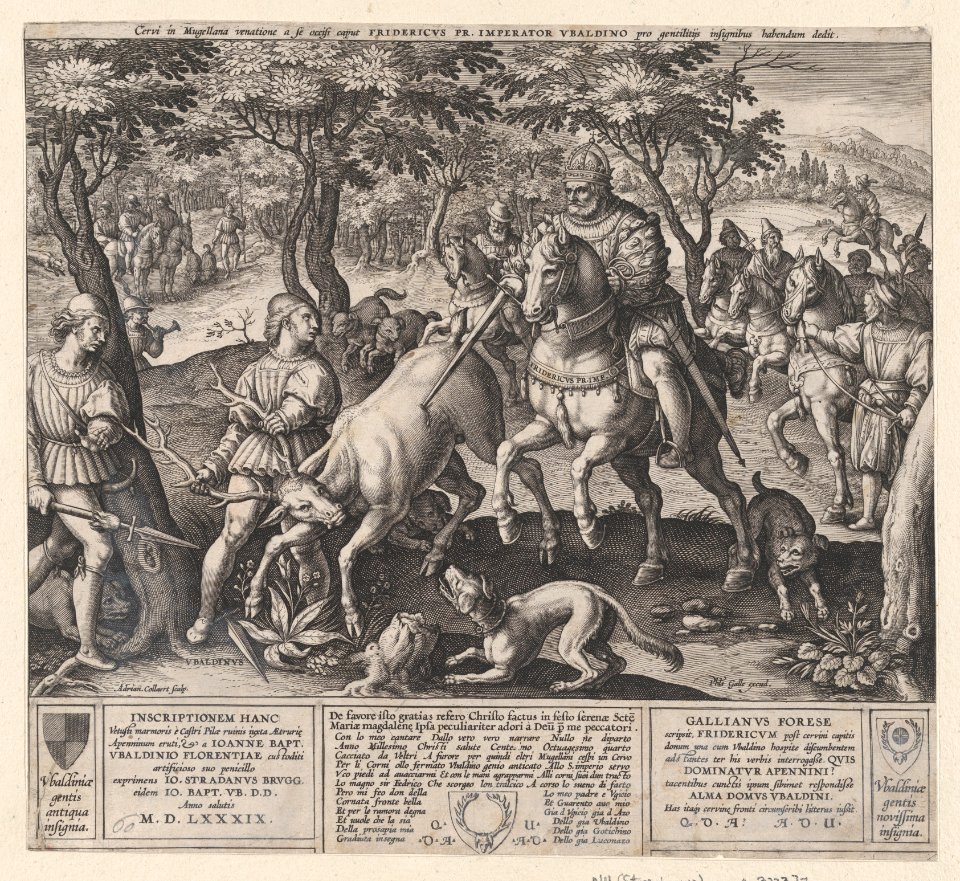The Deer Hunt of Emperor Frederick I Barbarossa and Ubaldino Ubaldini MET DP873780