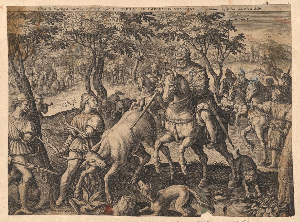 The Deer Hunt of Emperor Frederick I Barbarossa and Ubaldino Ubaldini MET DP873779