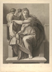 The Delphic Sibyl after the fresco by Michelangelo in the Sistine Chapel MET DP846523