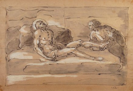 The Dead Christ Mourned by the Magdalen Who Venerates the Wounds on His Feet MET 2000.219.2