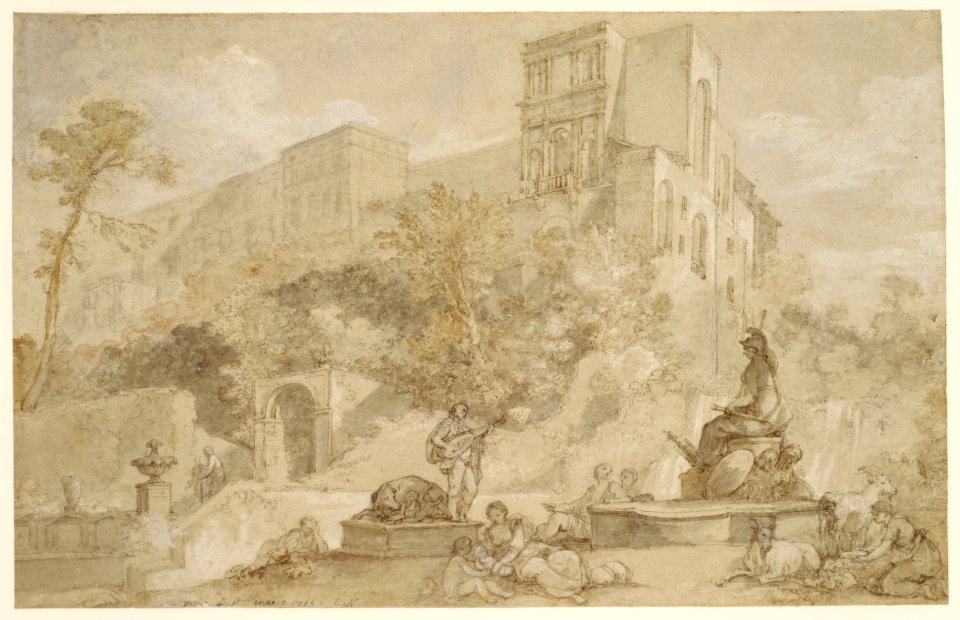 The Fountain of Rome at the Villa d'Este, Tivoli MET DR152