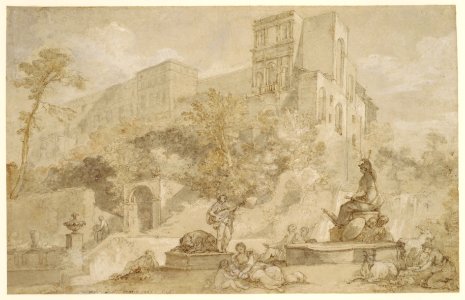 The Fountain of Rome at the Villa d'Este, Tivoli MET DR152