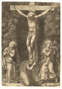 The Crucifixion with the Virgin, the Magdalen, and St. John MET DP821516