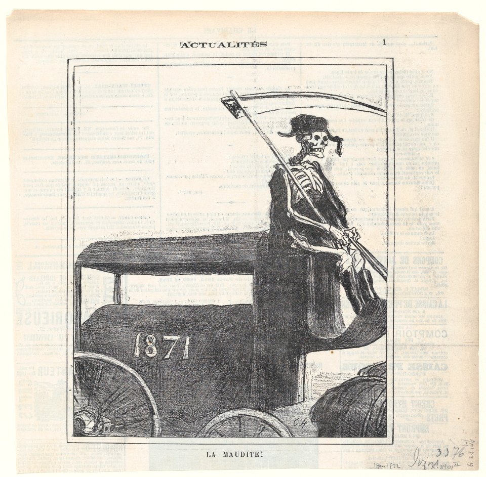 The cursed year!, from 'News of the day,' published in Le Charivari, January 1, 1872 MET DP877983