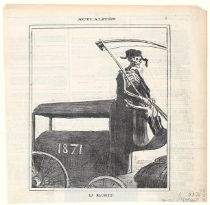 The cursed year!, from 'News of the day,' published in Le Charivari, January 1, 1872 MET DP877983