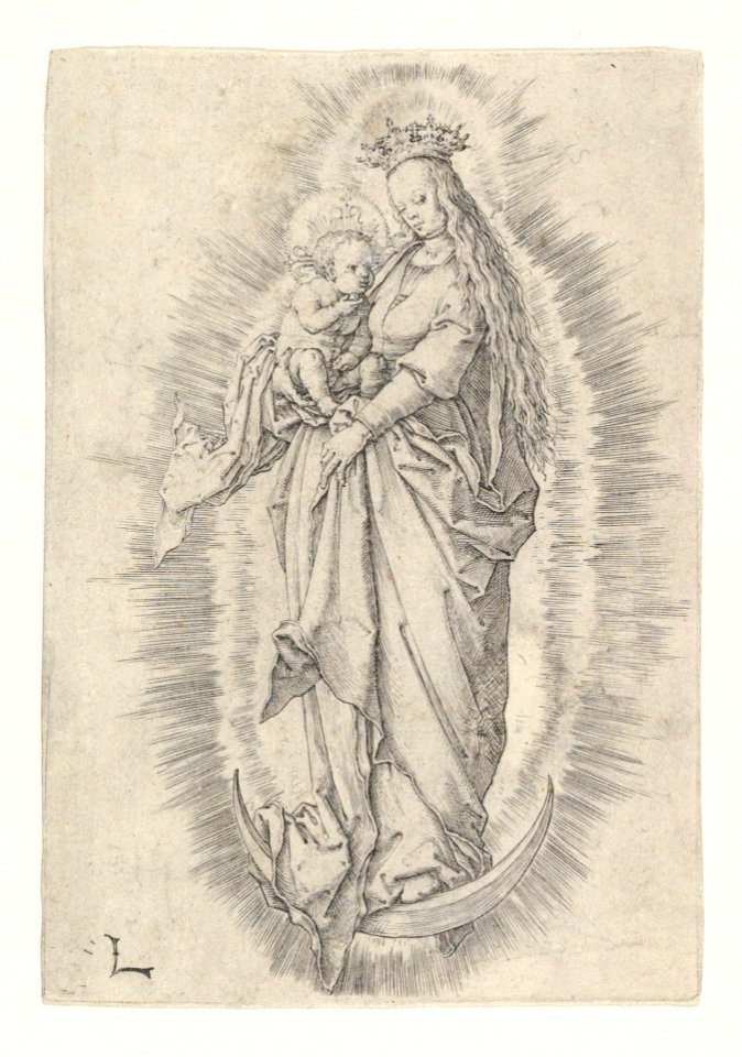The Crowned Virgin With Child in Glory MET DP818963