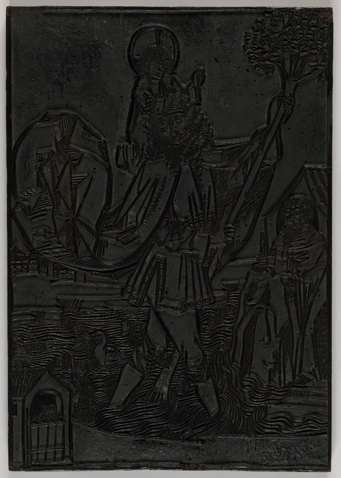 The Crucifixion and St. Christopher MET DP257310