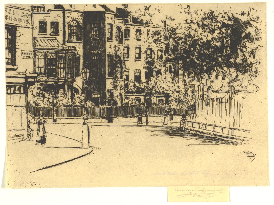 The Corner of Cheyne Walk, Chelsea MET DP844260