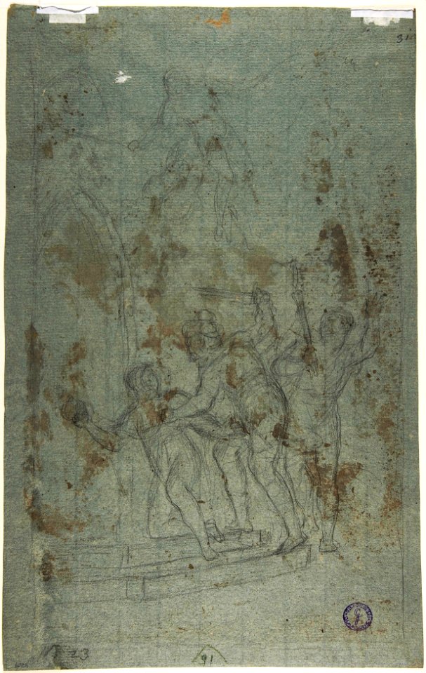 The Conversion of St. Paul (recto); The Execution of the Prisoner (verso) MET DP804352